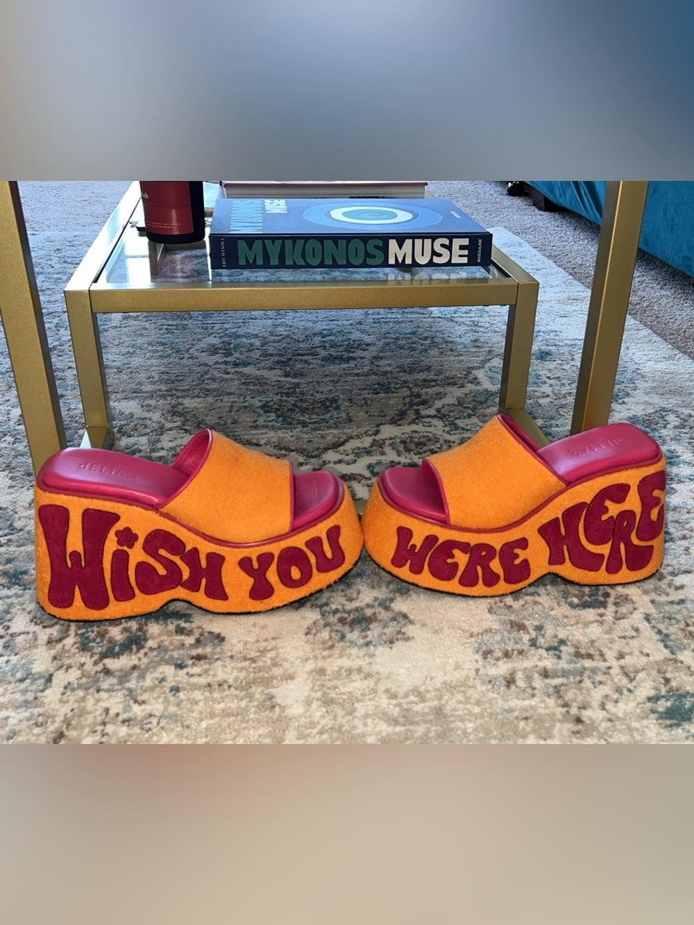 Delia Jetset Jealousy Platform Wish You Were Here